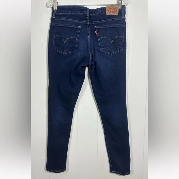 Levis 711 Women's Size 27 Skinny Denim Blue Jeans Pants Stretch - Picture 4 of 12